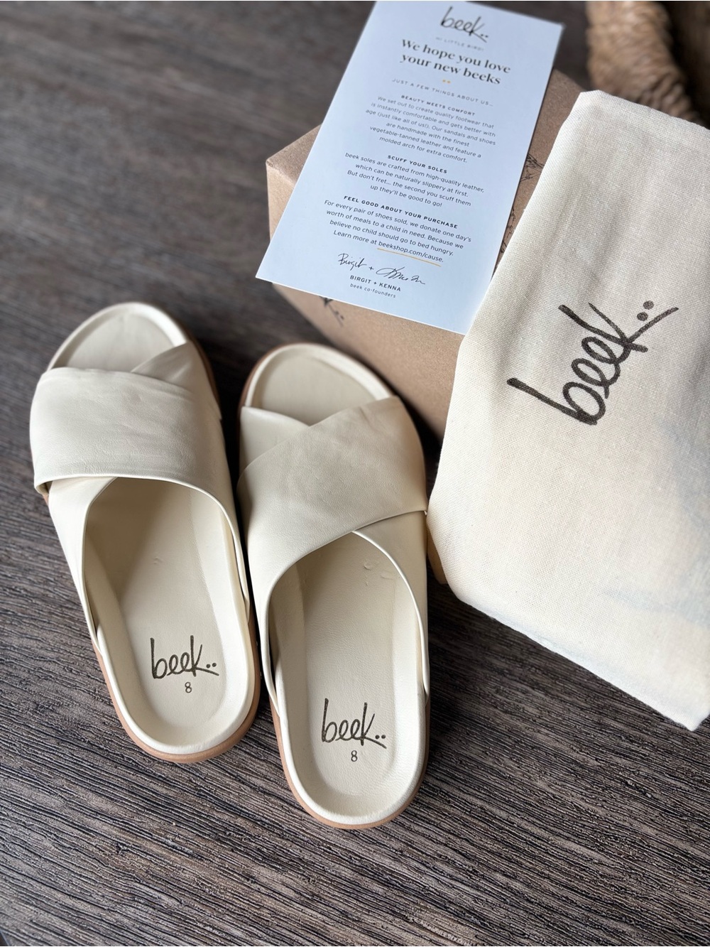 beek Hen Leather Platform Slide Sandals - Picture 5 of 6